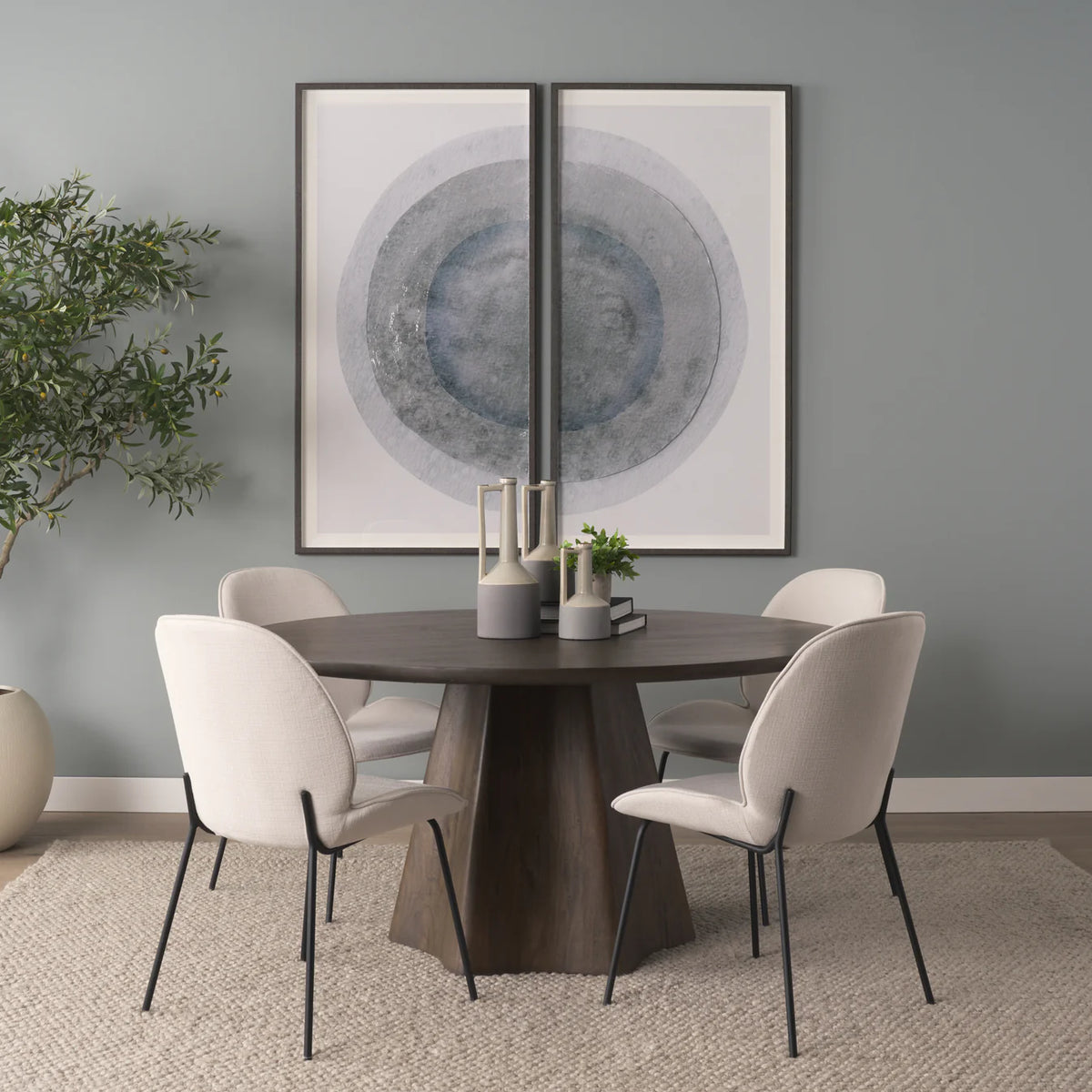 Jovani Dining Table Dark Brown | Wood | 60"