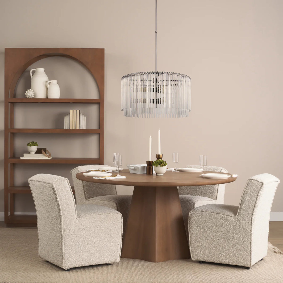 Jovani Dining Table Light Brown | Wood | 60"