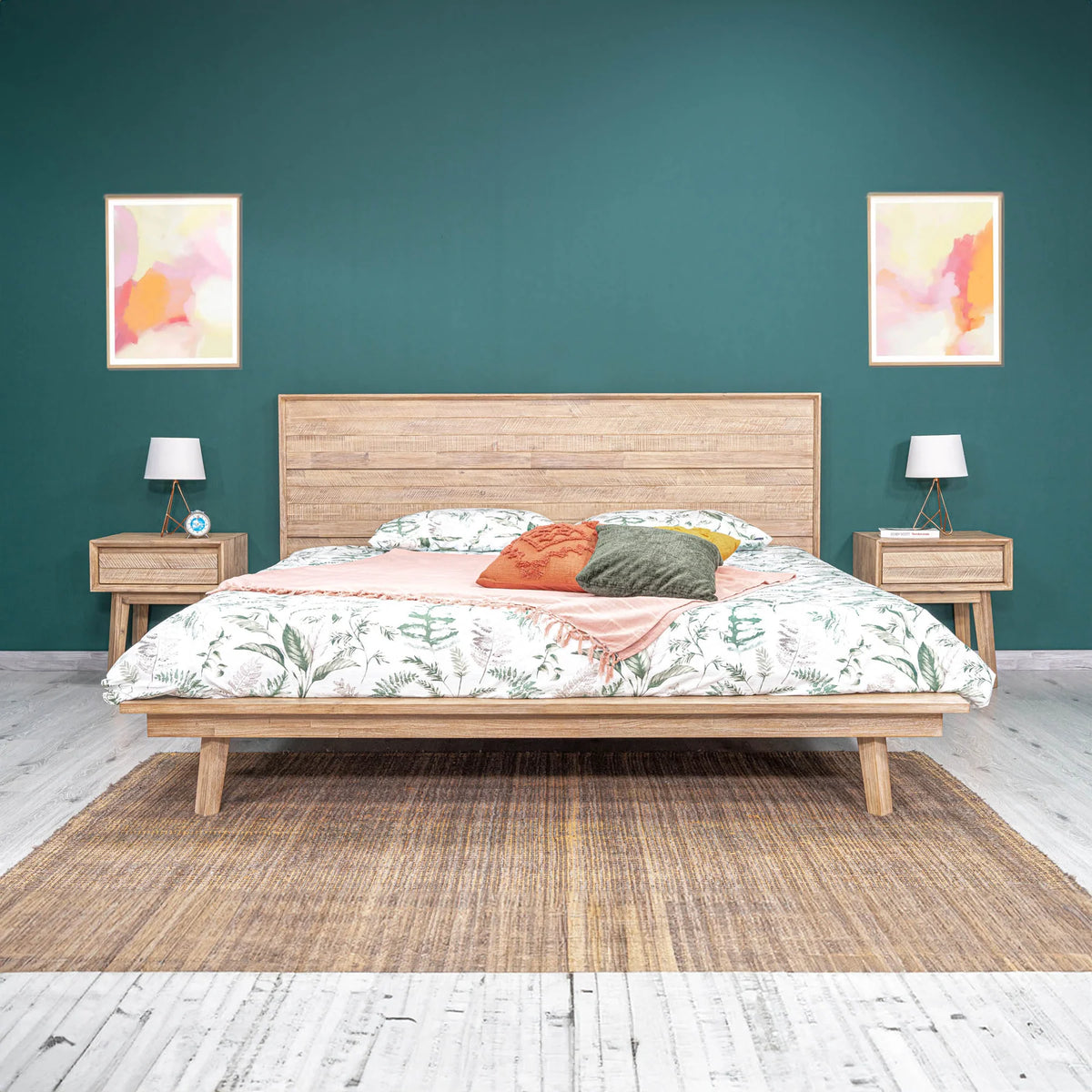 Gia Bed - Light Driftwood