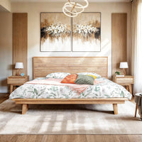 Gia Bed - Light Driftwood