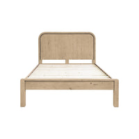 Opera Low Footboard Bed - Scrubbed Teak