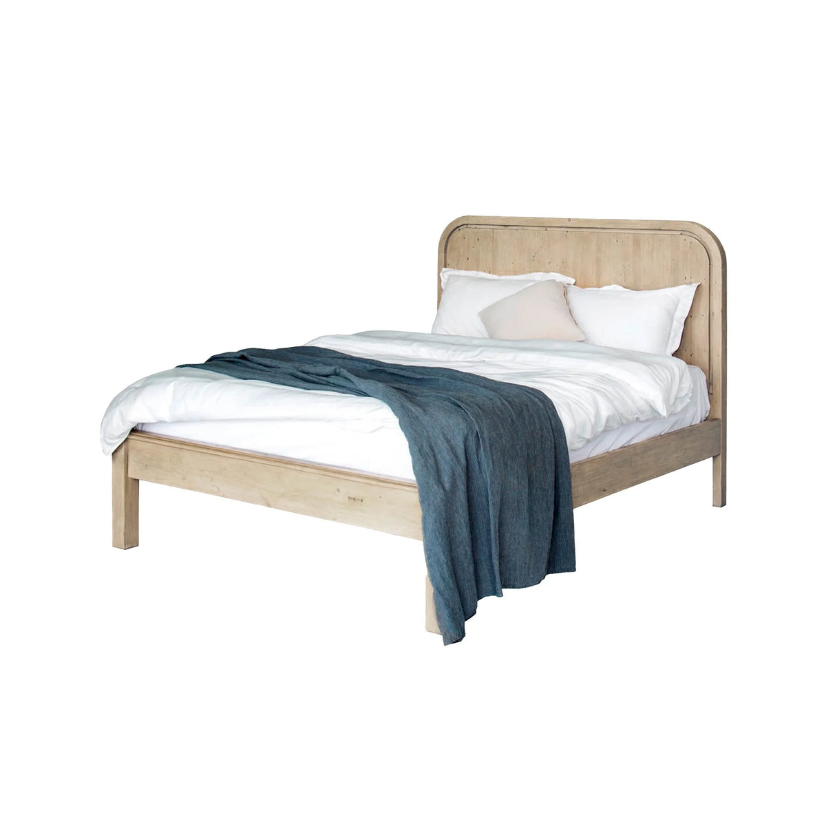 Opera Low Footboard Bed - Scrubbed Teak