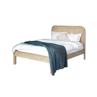 Opera Low Footboard Bed - Scrubbed Teak