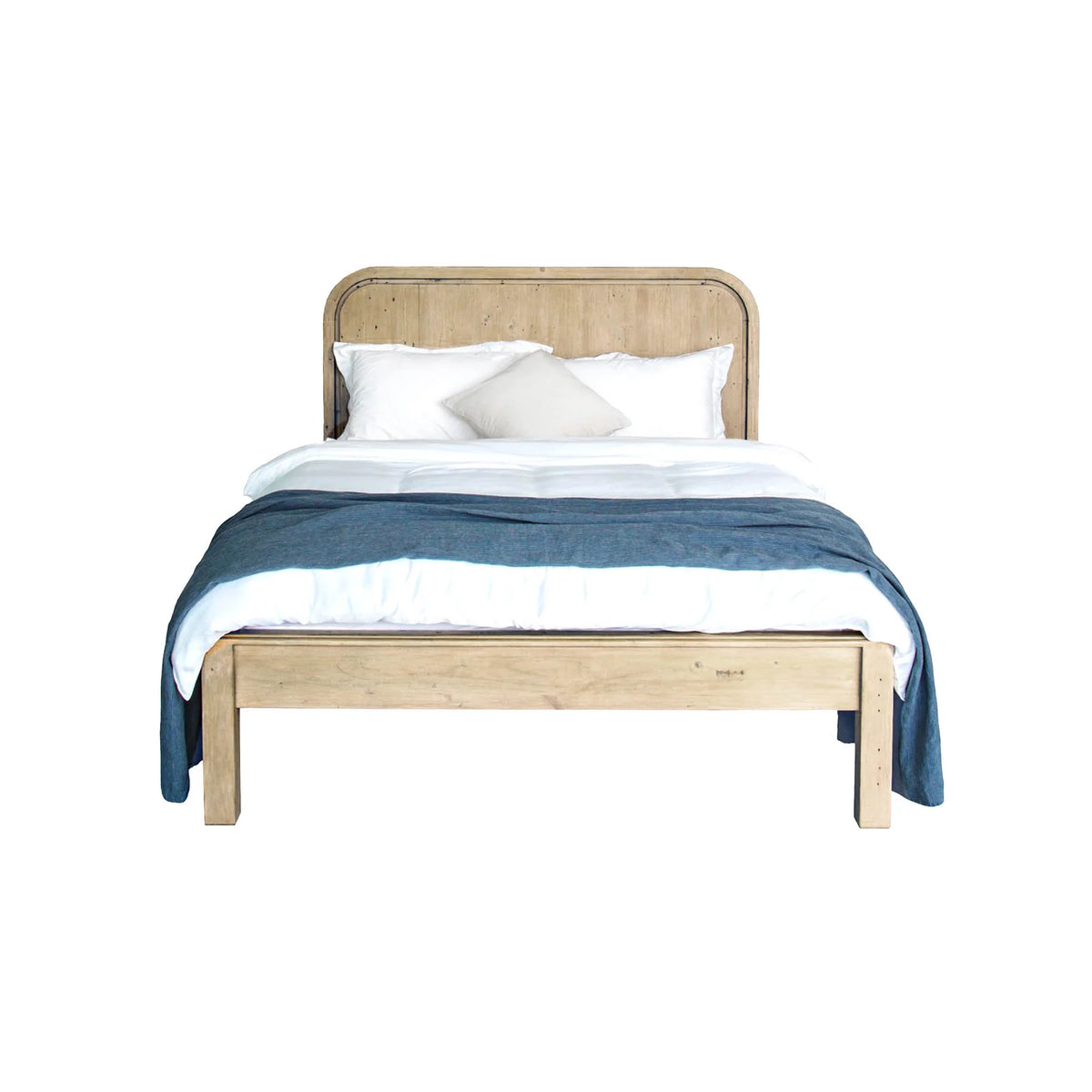 Opera Low Footboard Bed - Scrubbed Teak