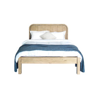 Opera Low Footboard Bed - Scrubbed Teak