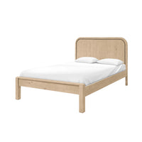 Opera Low Footboard Bed - Scrubbed Teak