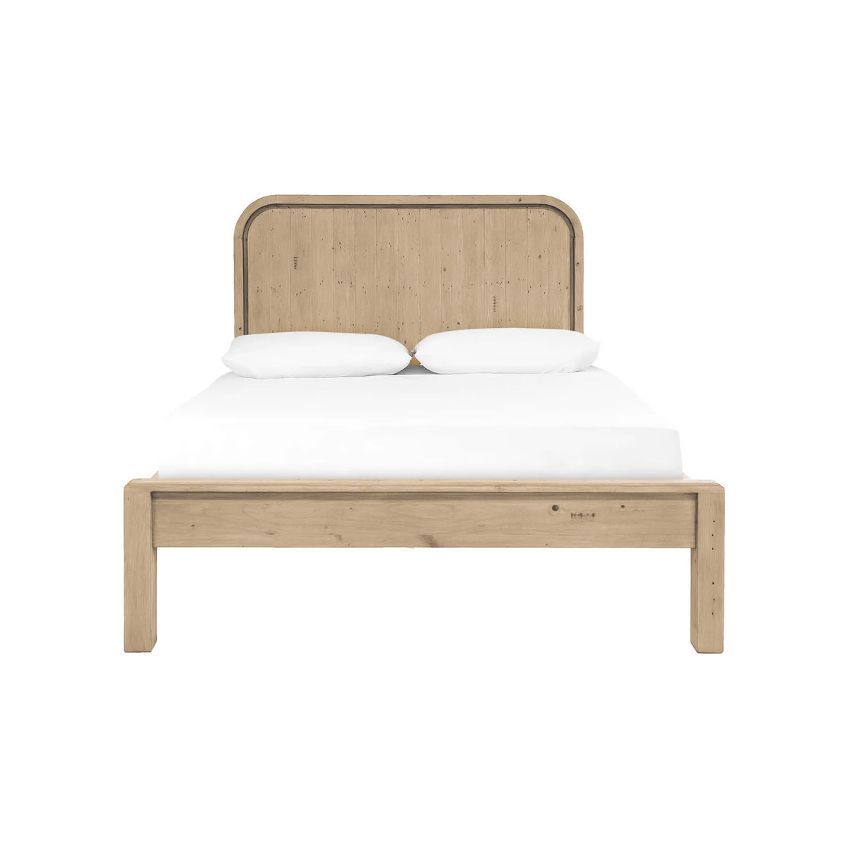 Opera Low Footboard Bed - Scrubbed Teak