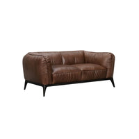 Bergen Leather Loveseat