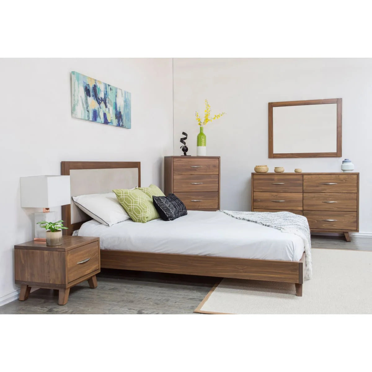 Brandon Platform Bed (Upholstered Headboard)