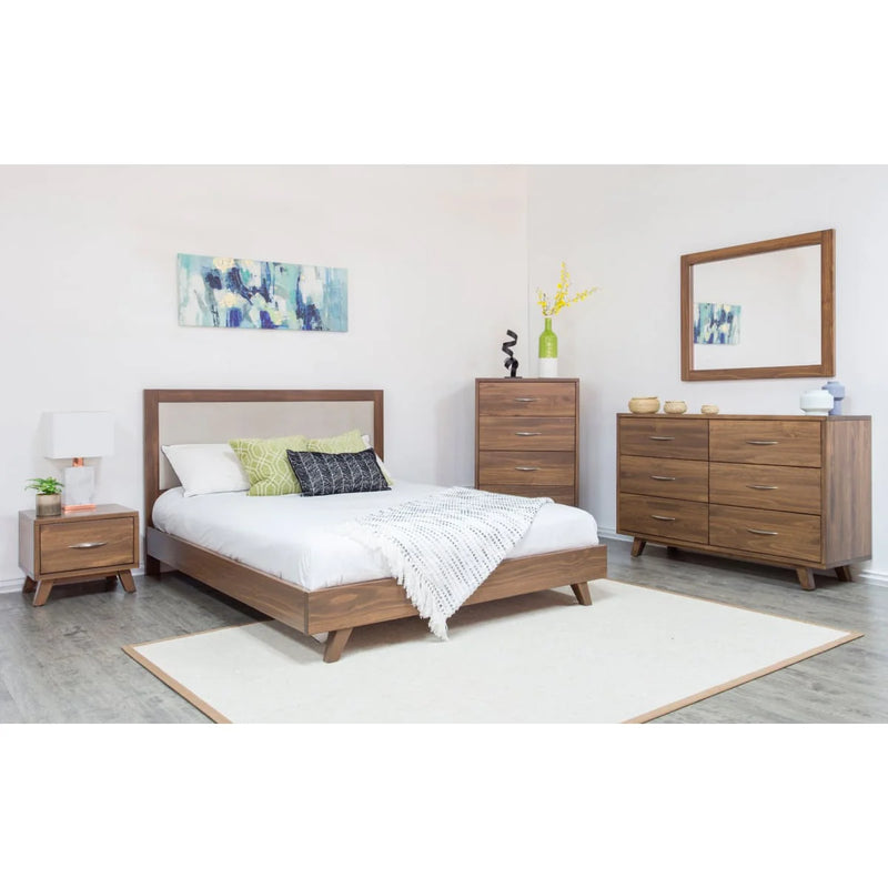 Brandon Platform Bed (Upholstered Headboard)