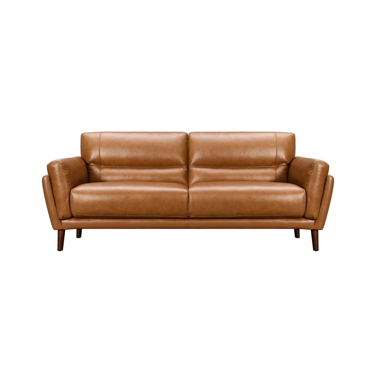 Como Leather Sofa (Tan)
