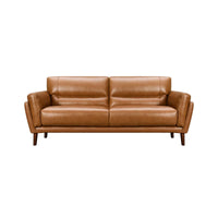Como Leather Sofa (Tan)