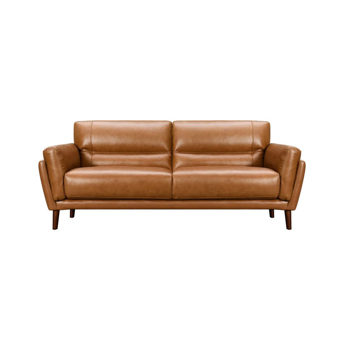 Como Leather Sofa (Tan)