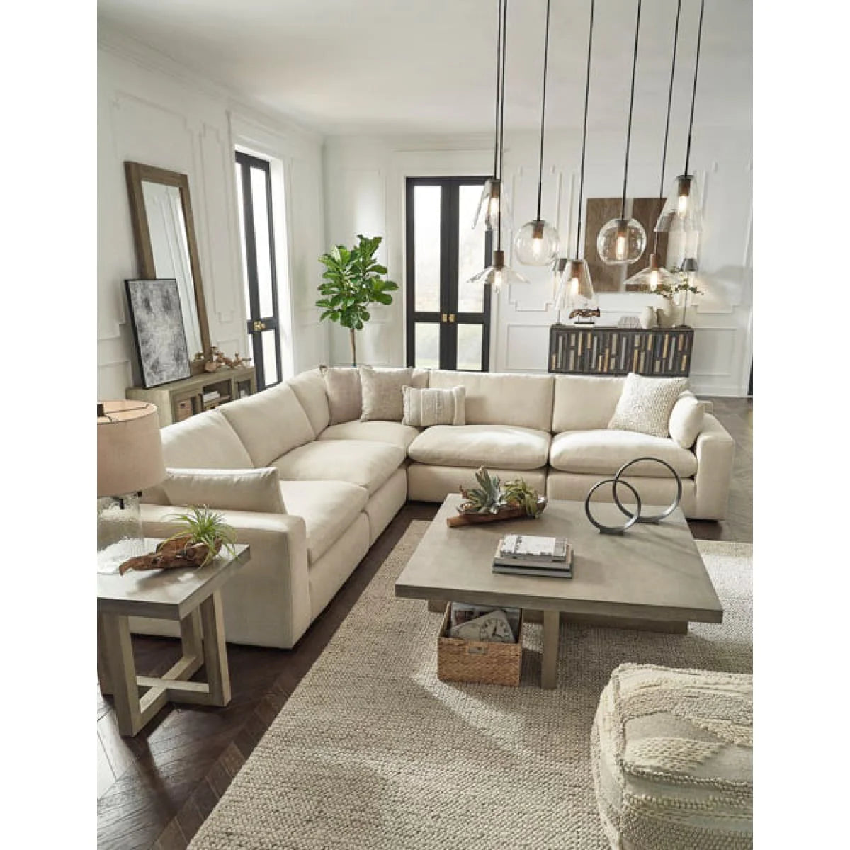 Elyza Linen Sectional