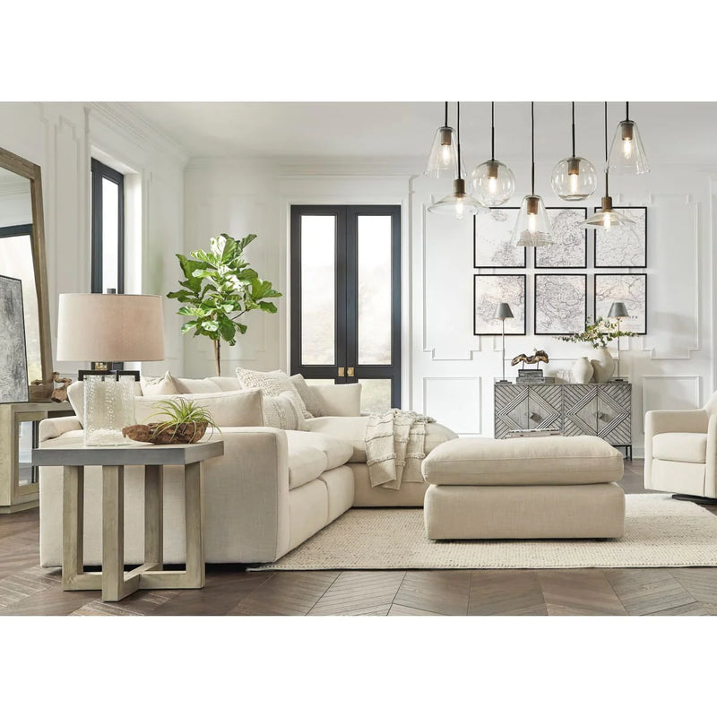 Elyza Linen Sectional with Chaise