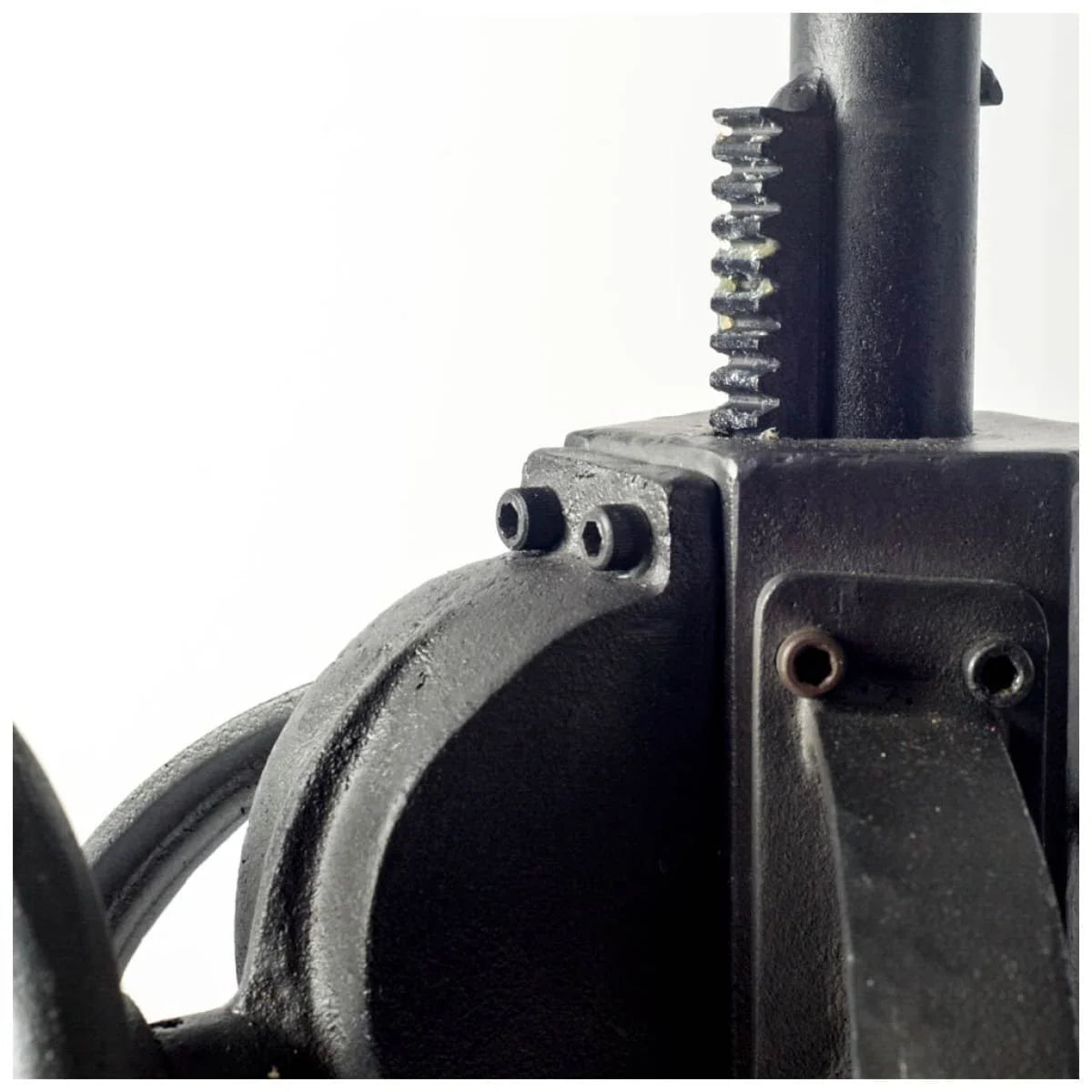 Emslie Dining Table Gray Wood | Black Metal