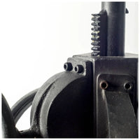 Emslie Dining Table Gray Wood | Black Metal