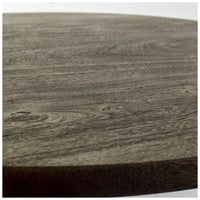 Emslie Dining Table Gray Wood | Black Metal