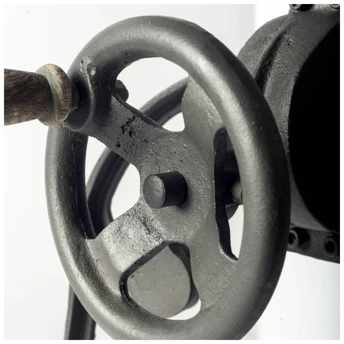 Emslie Dining Table Gray Wood | Black Metal