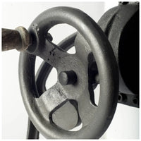 Emslie Dining Table Gray Wood | Black Metal