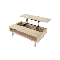 Gia Coffee Table W/ Lift Top - Light Driftwood