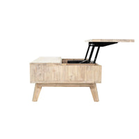 Gia Coffee Table W/ Lift Top - Light Driftwood