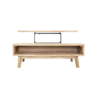 Gia Coffee Table W/ Lift Top - Light Driftwood