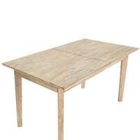 Gia Small Extension Dining Table 55/71” - Light Driftwood