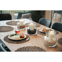 Gia Small Extension Dining Table 55/71” - Light Driftwood