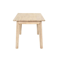 Gia Small Extension Dining Table 55/71” - Light Driftwood