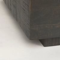 Hayden Coffee Table Dark Brown Wood | 48" Square