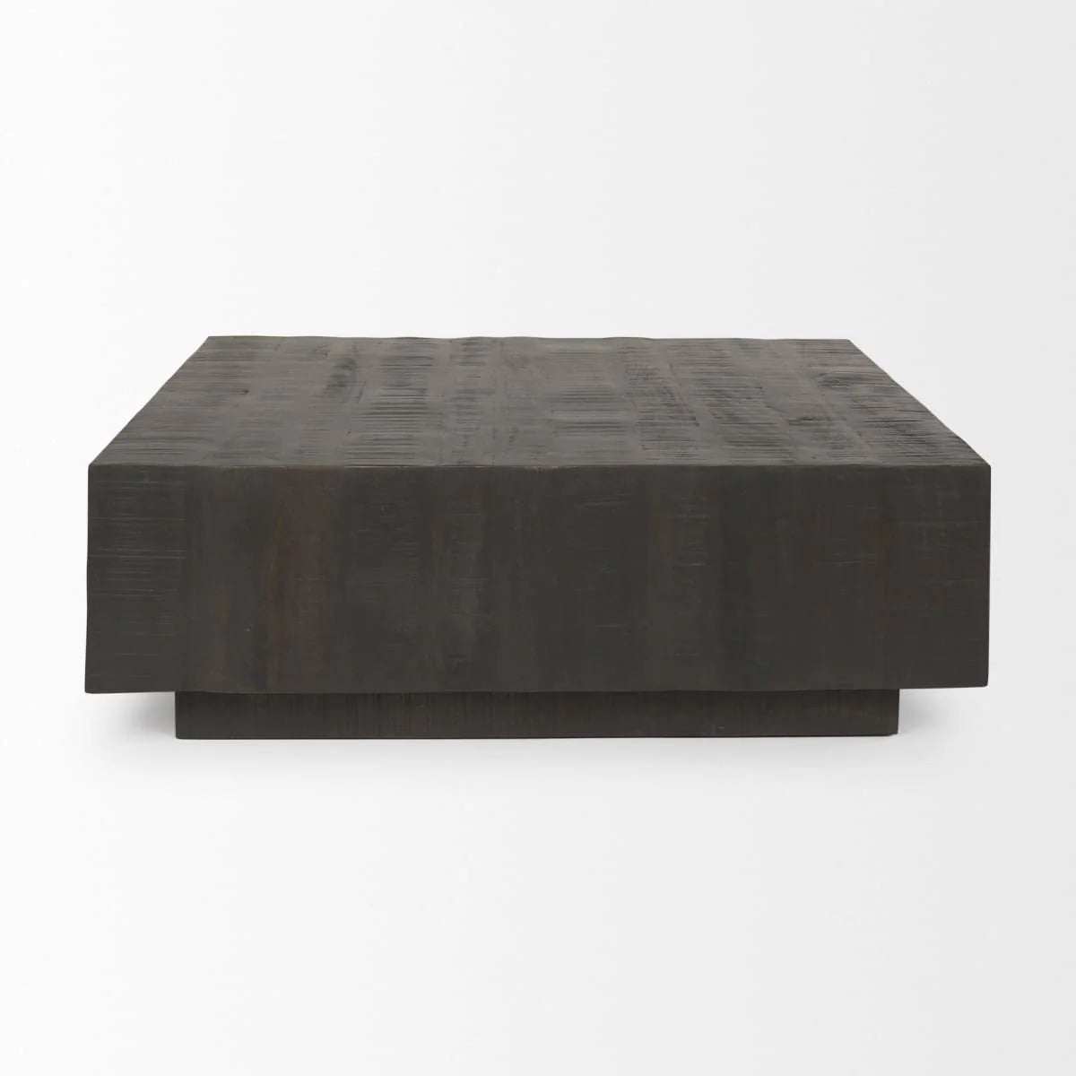 Hayden Coffee Table Dark Brown Wood | 48" Square