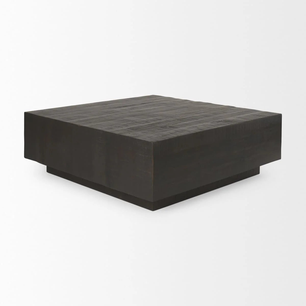 Hayden Coffee Table Dark Brown Wood | 48" Square