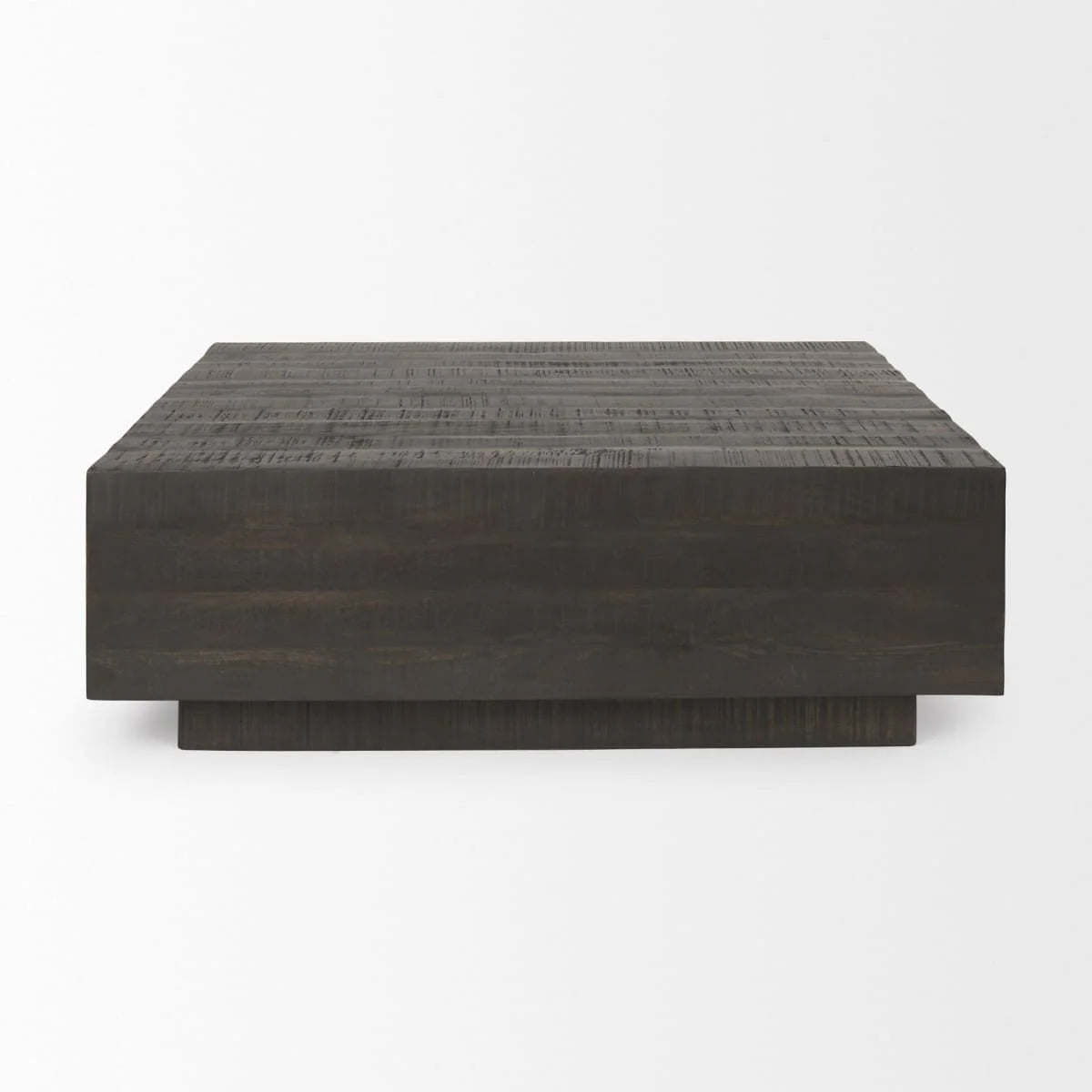 Hayden Coffee Table Dark Brown Wood | 48" Square