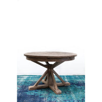 Irish Coast Round 47/63" Extension Dining Table - Rustic Sundried