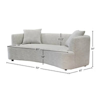 Isabella Sofa - Cream Weave