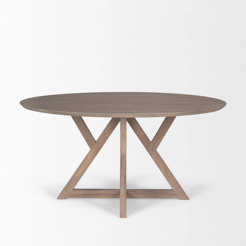 Jennings Dining Table Light Brown Wood | 60"