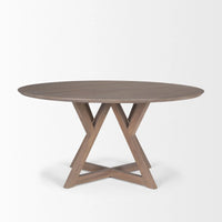 Jennings Dining Table Light Brown Wood | 60"