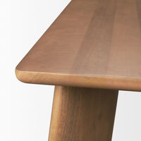 Jonan Dining Table Medium Brown | Wood