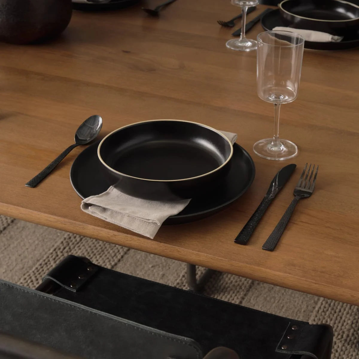 Jonan Dining Table Medium Brown | Wood