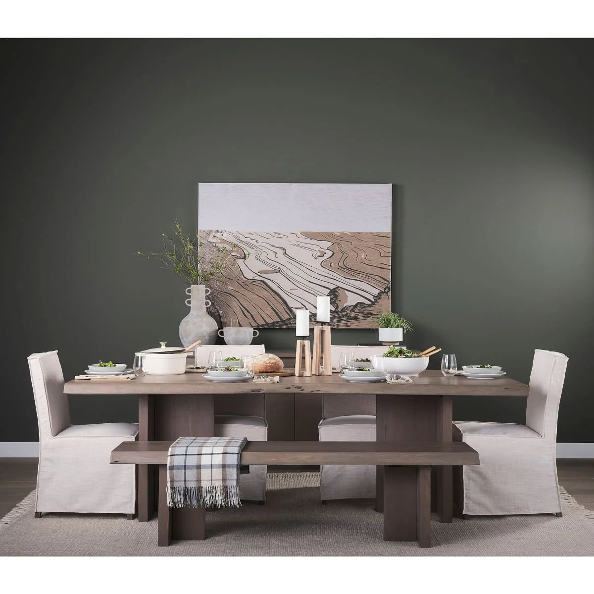 Konstantin Dining Table Medium Brown Wood