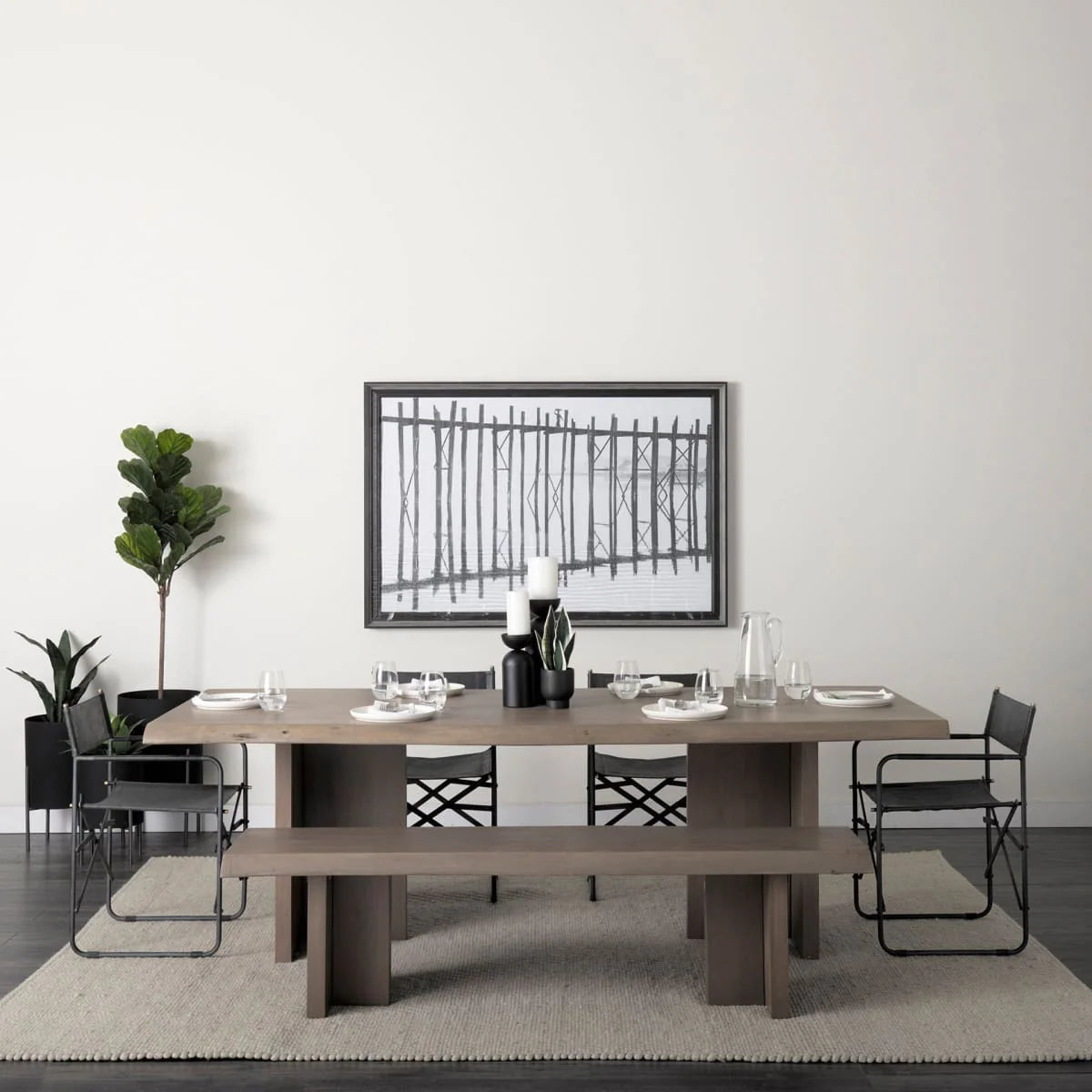 Konstantin Dining Table Medium Brown Wood