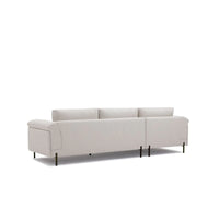 Leo Left-Hand Facing Sectional | Beige Fabric
