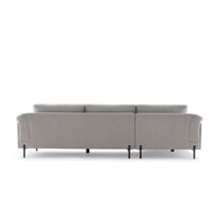 Leo Left-Hand Facing Sectional | Beige Fabric