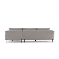 Leo Right-Hand Facing Sectional | Beige Fabric