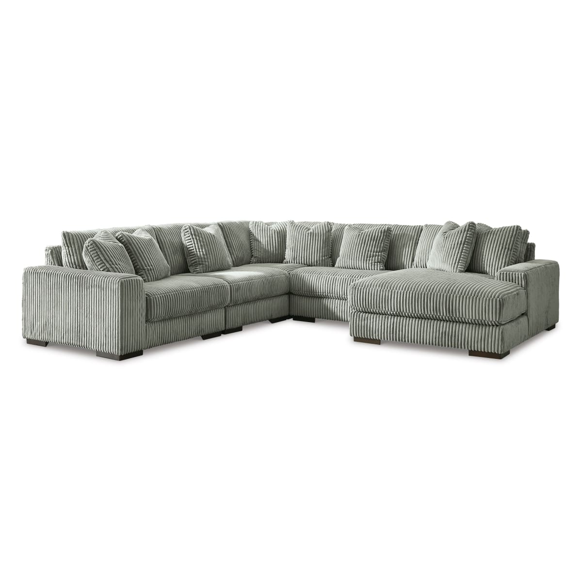 Lindyn Fog 5-Piece Sectional with Chaise