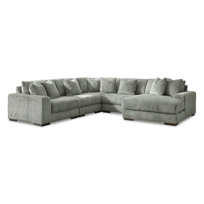 Lindyn Fog 5-Piece Sectional with Chaise
