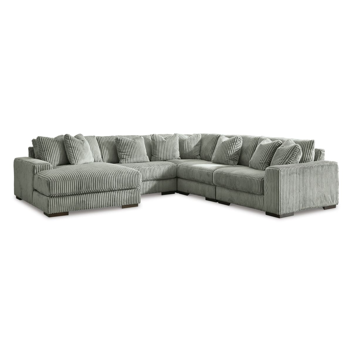 Lindyn Fog 5-Piece Sectional with Chaise
