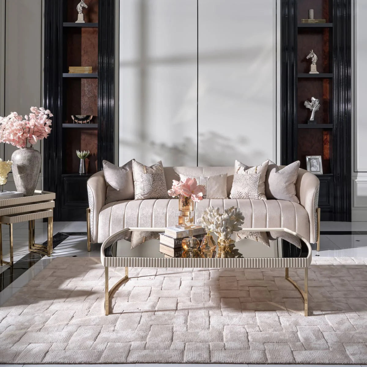 Lisbon Opal Gold Sofa