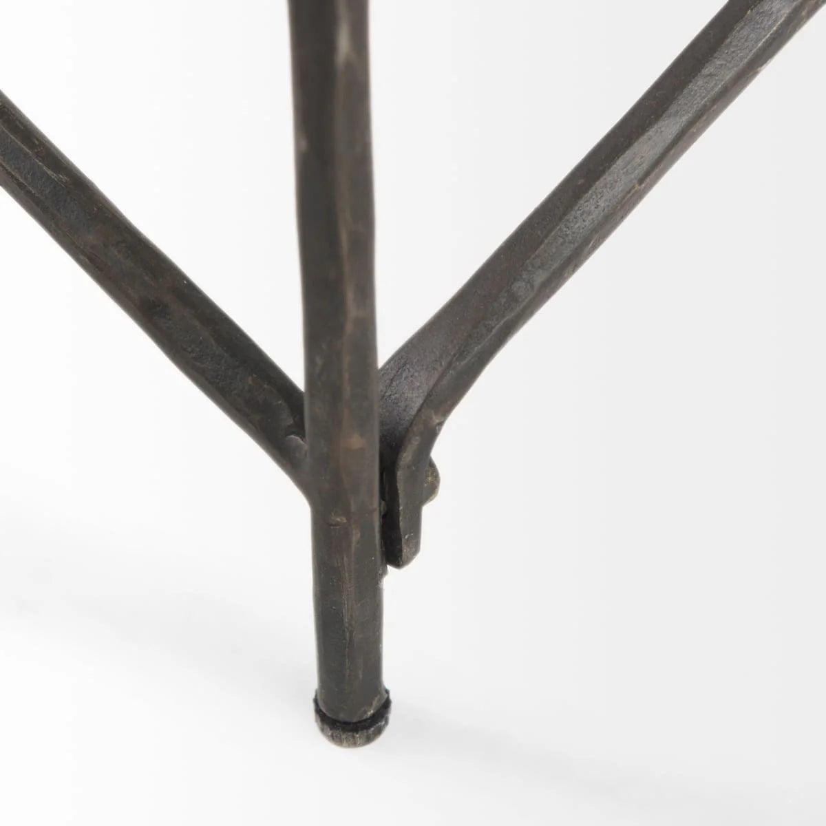 Lorlei Coffee Table White Marble | Gray Iron